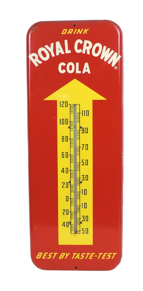 Royal Crown Cola Thermometer, also known as RC Coke, Best by Taste-Test, Donasco IL-53, litho on ... (1 of 1)