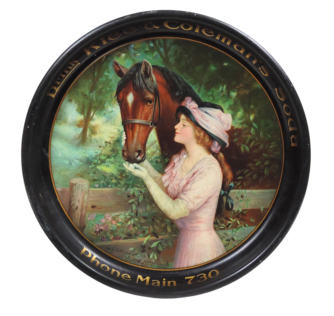 Advertising Klee & Coleman's Soda Serving Tray, Drink Klee & Coleman's Soda, Phone Main 730, In Old (1 of 1)