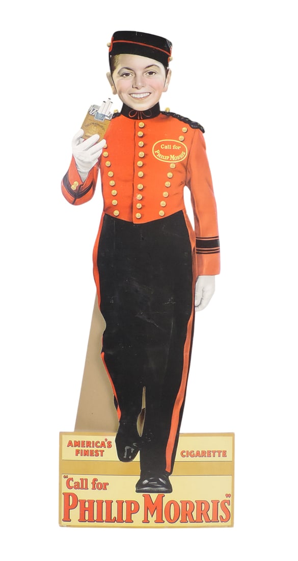 Advertising Philip Morris Cigarettes Cardboard Standup, Philip Morris Cigarettes Johnny Roventini... (1 of 1)