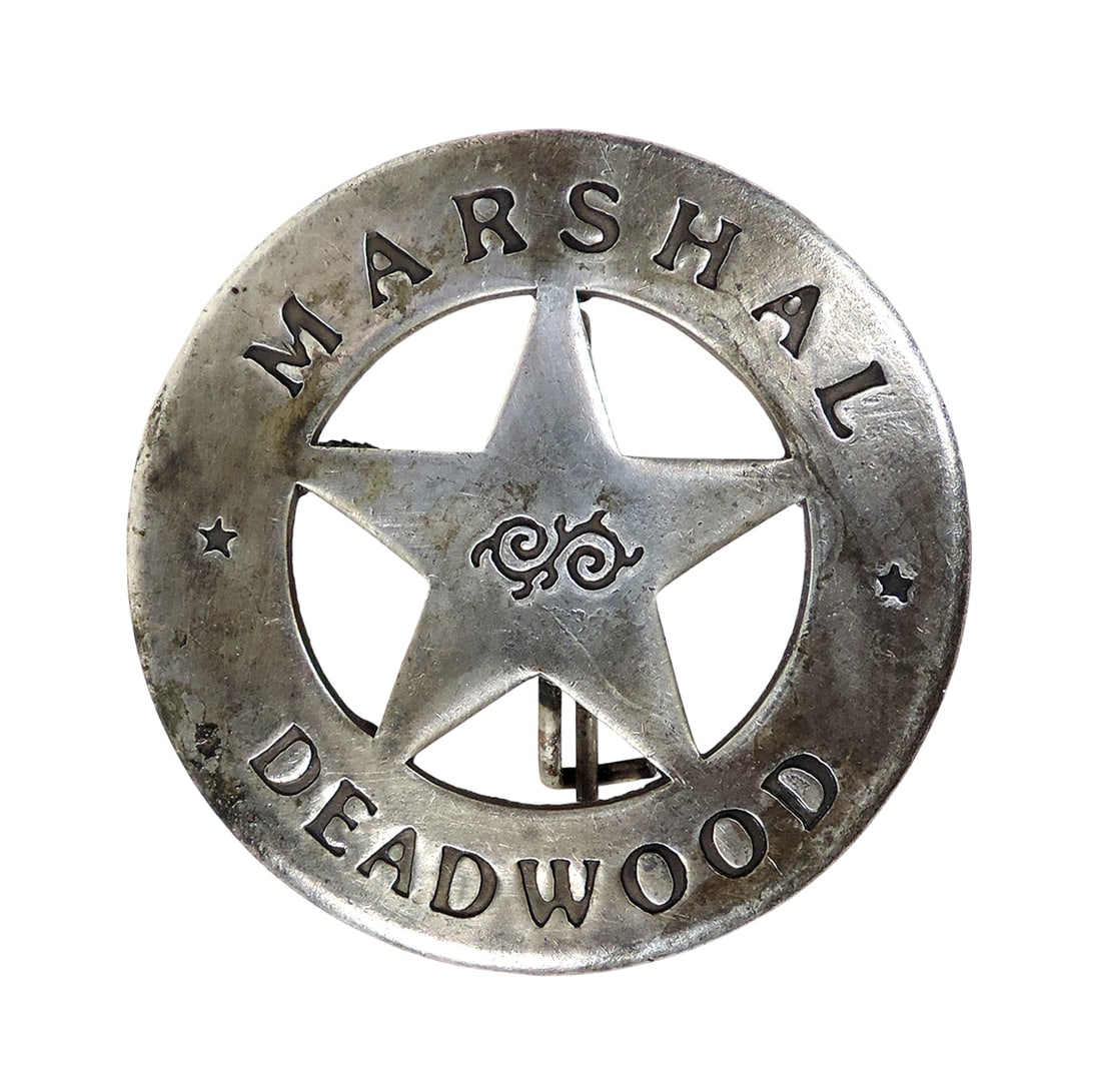 Deadwood Marshal Badge, worn by lawmen in Deadwood, South Dakota during its days in the late 1800s, (1 of 1)