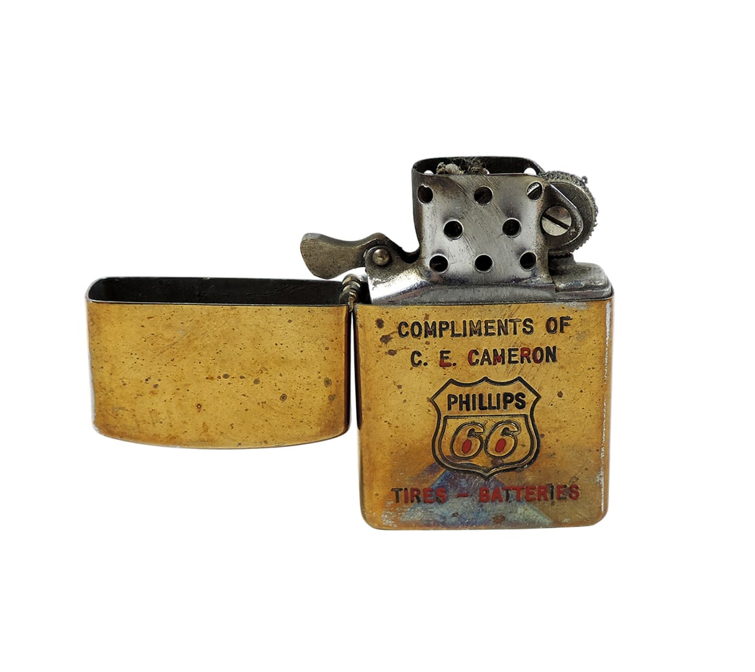 Phillips 66  IDEALINE Cigarette Lighter, Compliments Of C. E. Cameron Phillips 66 Tires-Batteries... (1 of 2)