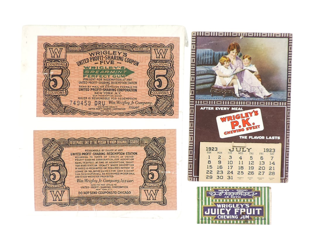 Wrigley's Chewing Gum (3), Wrigley's United Profit-Sharing Coupon 5, New York, NY-USA, Wrigley's ... (1 of 1)