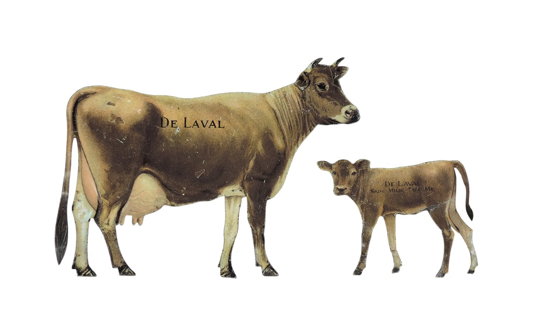 De Laval Separator Co. Jersey milk cow/calf, American Art Sign Co., Brooklyn, NY-USA, Made in USA... (1 of 2)