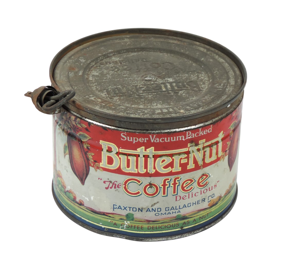Country Store Butter-Nut Coffee Tin, Paxton and Gallagher Co., Omaha-USA, Tested and Approved Goo... (1 of 3)