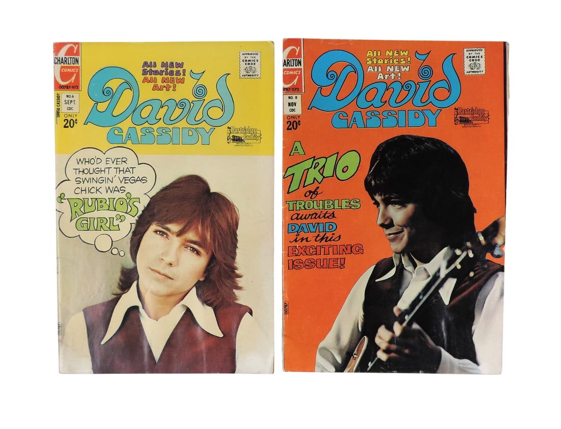 David Cassidy & The Partridge Family Comics Books (2), David Cassidy-All New Stories! All New Art!, (1 of 3)