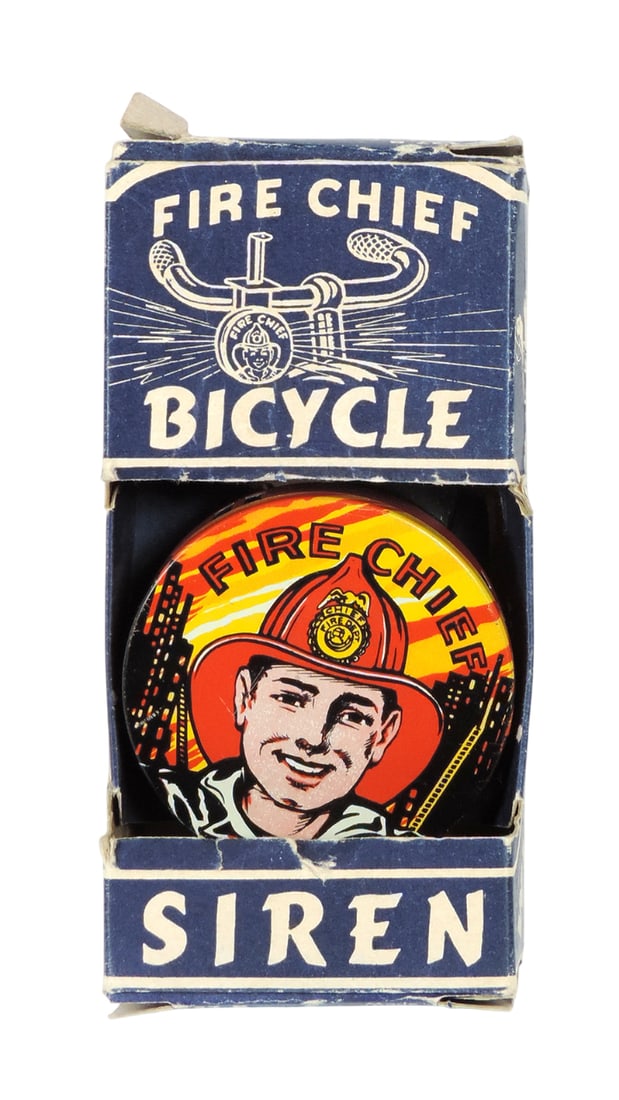 Vintage Fire Chief Bicycle Siren by Ranger Steel Products, Roslyn Heights, Long Island, NY-USA, No. (1 of 2)