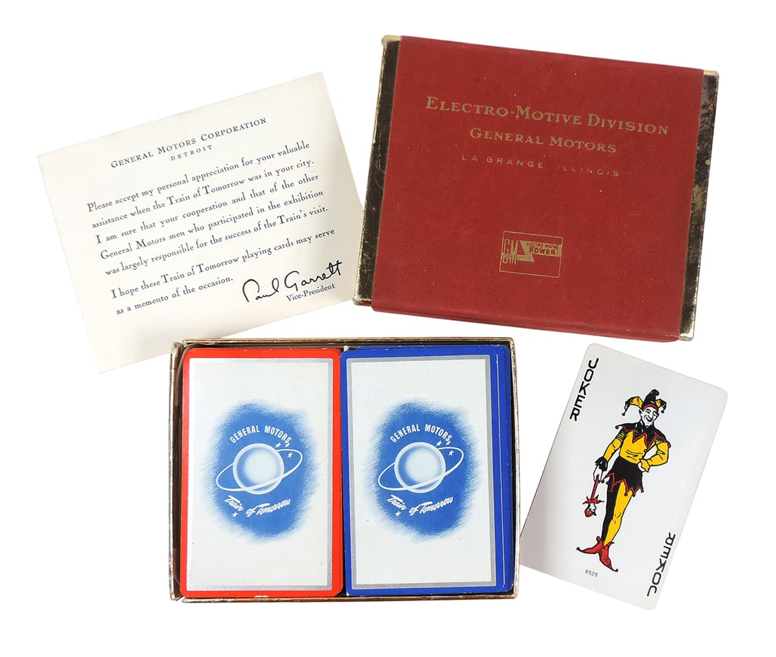 General Motors "Train of Tomorrow" Playing Cards Promotional Set, Electro-Motive Division General... (1 of 1)