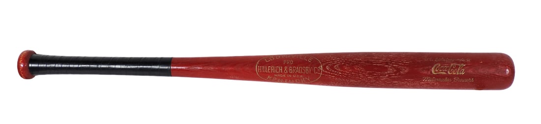 Coca-Cola Little League Baseball Bat, likely a promotional item or stadium giveaway, red wooden bat (1 of 1)