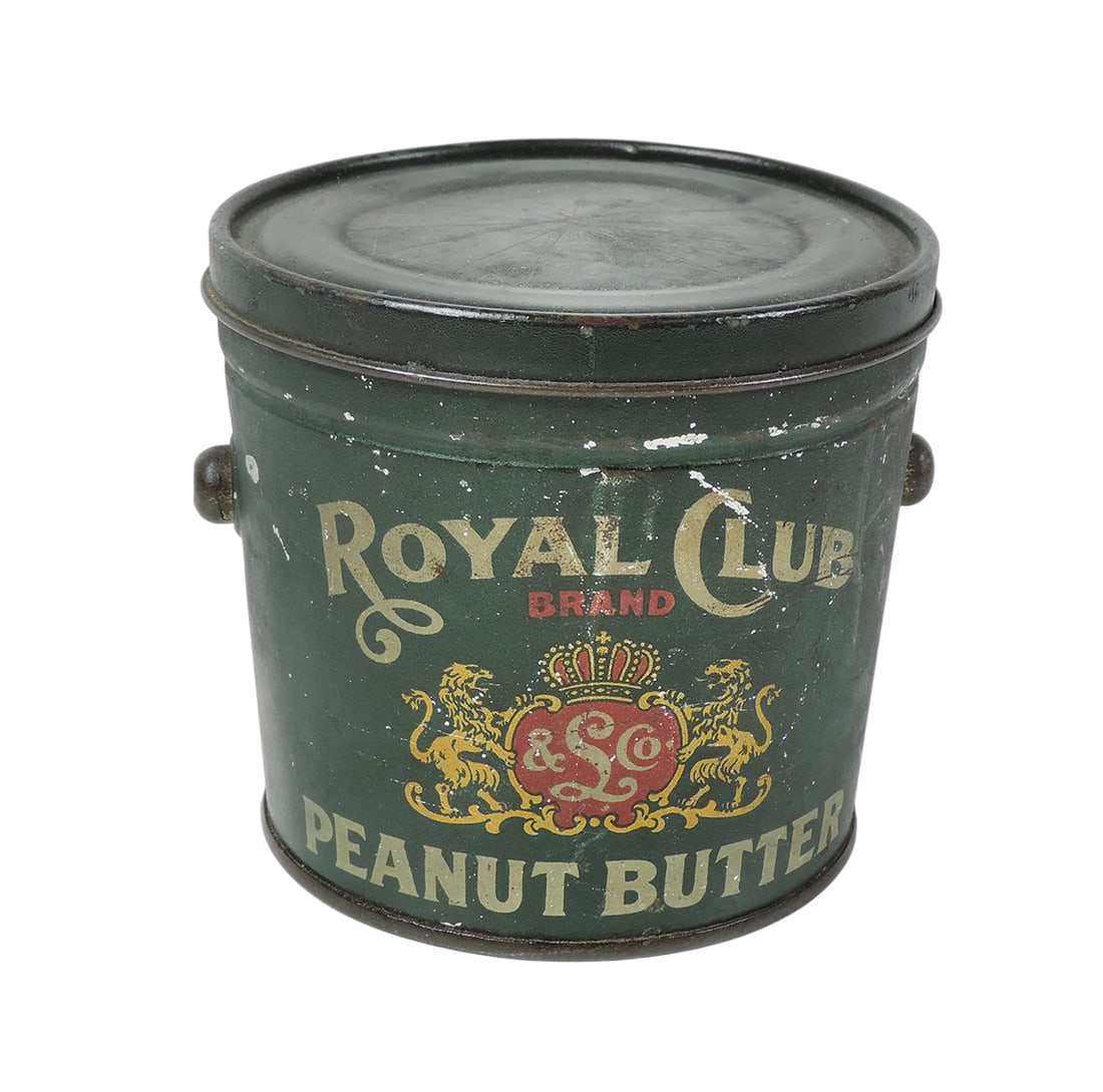Country Store Royal Club Brand Peanut Butter Pail, Lang & Co., Portland, ORE-USA, embossed CANCO on (1 of 2)