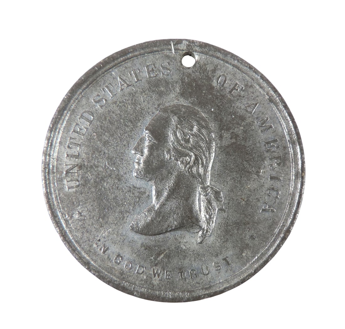 Centennial of The United States Commemorating Medal, Made in 1889 in Chicago, April 30, 1789 is the (1 of 2)