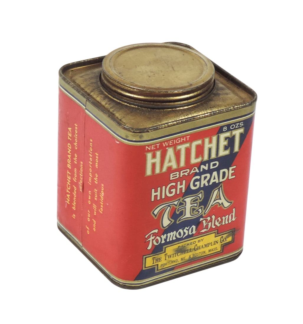 Country Store Hatchet Brand High Grade Tea Formosa Blend Container, packed by The Twitchell-Champ... (1 of 2)