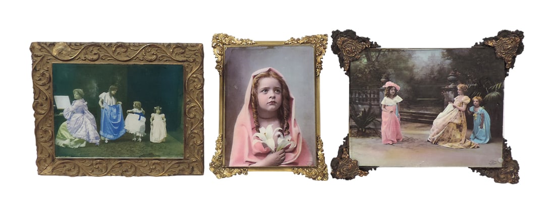 Victorian Chromolithograph Prints (3), ©1899 & 1900 The Ullman Mfg Co., New York-USA, prints be (1 of 1)