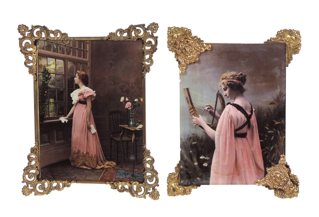 Victorian Chromolithograph Prints (2), includes ©1898 The Ullman Mfg Co., New York-USA, prints  (1 of 1)