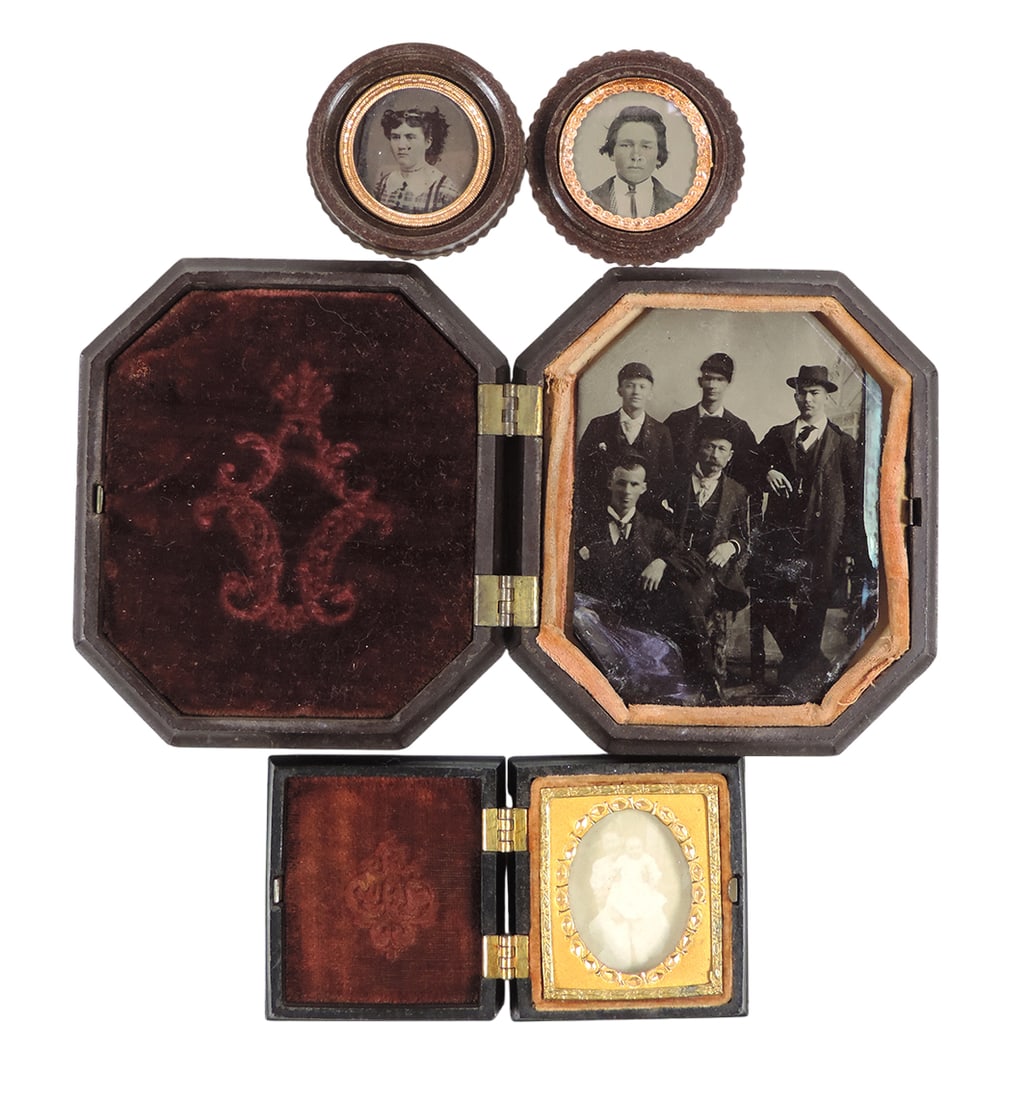 Daguerreotypes (3), Labeled A.P. Critchlow & Co., Mfg of Daguerreotype Cases, A.P.C. & Co., the o... (1 of 2)