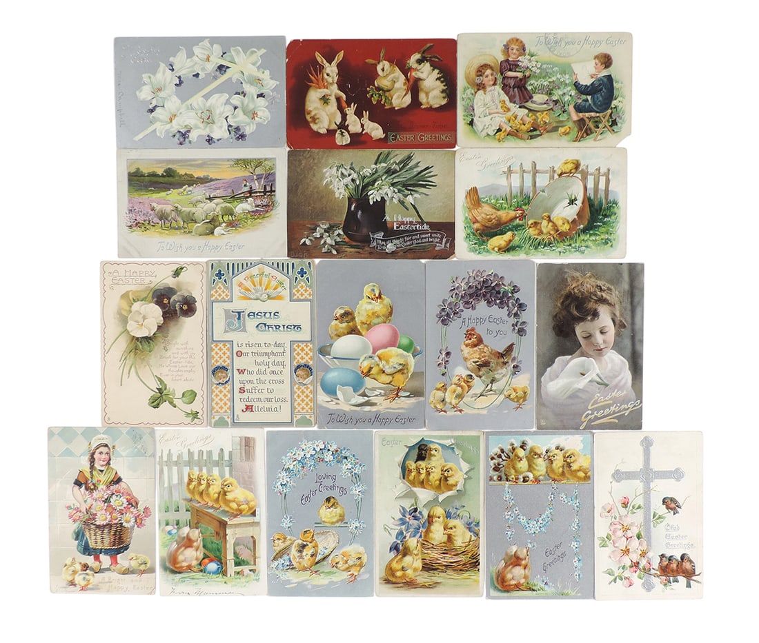 Antique Postcards (46), Easter, 17 Raphael Tuck's, Titania's Palace, Series I, II, Raphael Tuck &... (1 of 5)