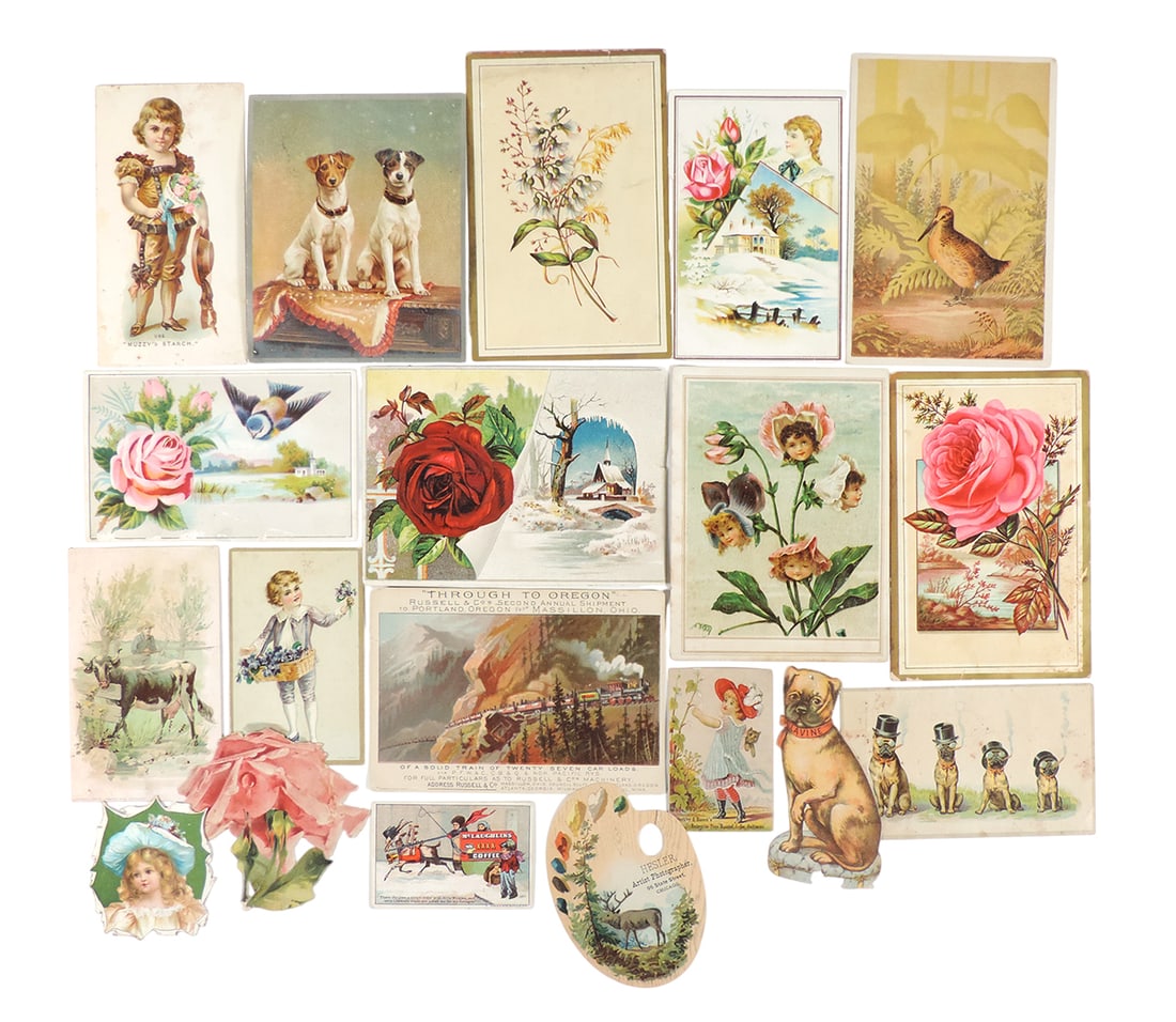 Advertising & Holiday Trade Cards (56), Lion is King of Coffees-Kansas City, Mo., Woolson Spice C... (1 of 4)