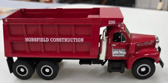 Diecast toy, MACK Dump Truck, "Horsfield Construction" B61 Mint NIB
