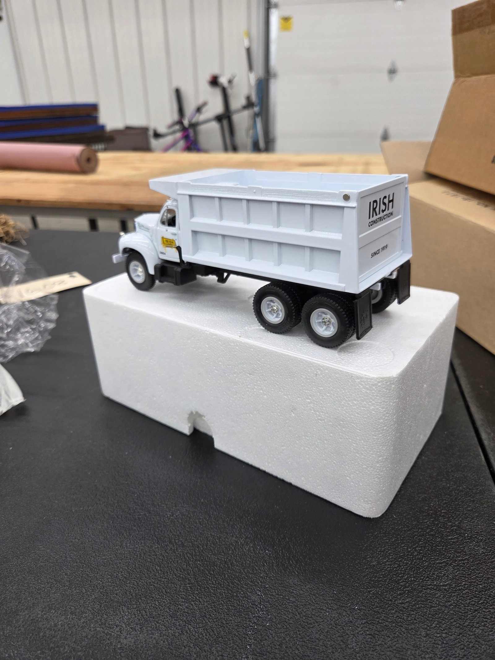 Diecast toy, MACK Dump Truck, B61 (Irish Construction) Mint NIB: Diecast toy, MACK Dump Truck, B61 (Irish Construction) Mint NIB