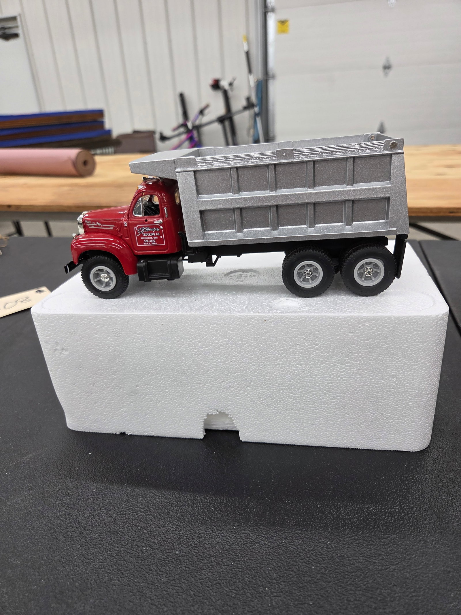 Diecast toy, MACK Dump Truck, B61 (S.B. Marabito Trucking Co.) Mint NIB: Diecast toy, MACK Dump Truck, B61 (S.B. Marabito Trucking Co.) Mint NIB