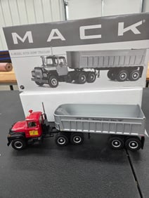 Diecast Toy, Mack R-Model with Dump Trailer (Irv Jensen Long Dump) NIB
