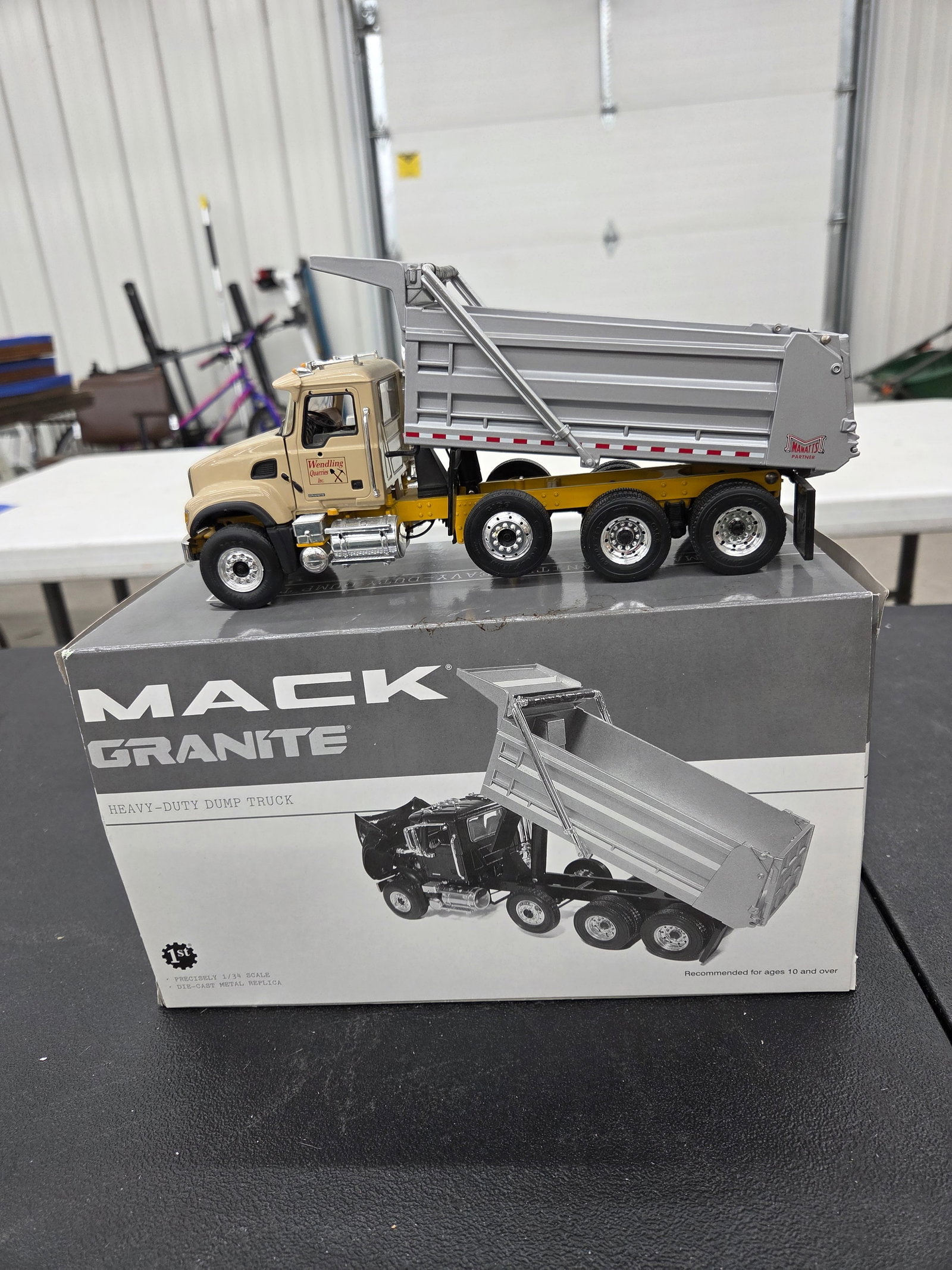 Diecast Toy, Mack Heavy Duty Dump Truck (Wendling Quarries Inc.) First Gear NIB: Diecast Toy, Mack Heavy Duty Dump Truck (Wendling Quarries Inc.) First Gear NIB