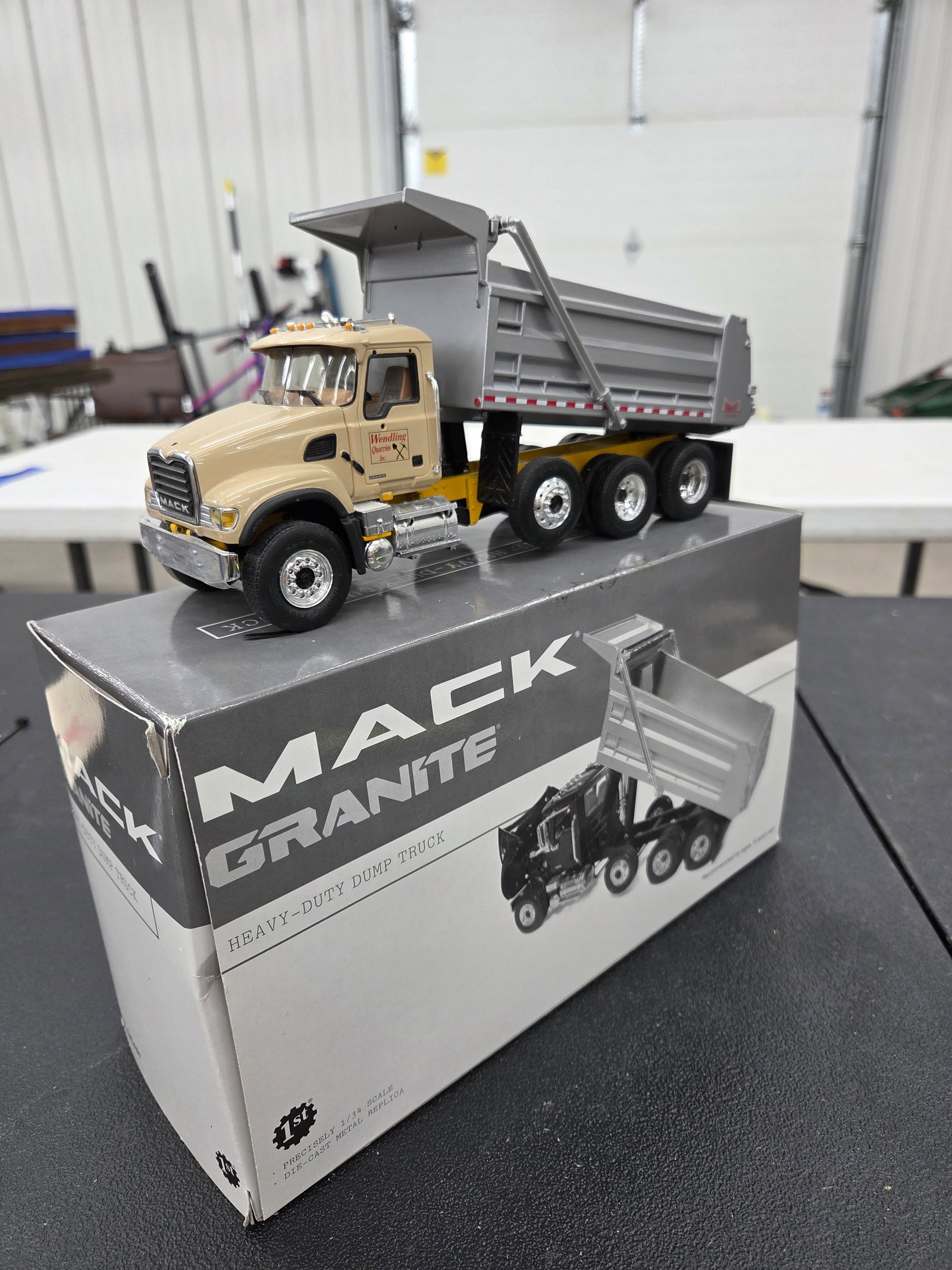 Diecast Toy, Mack Heavy Duty Dump Truck (Wendling Quarries Inc.) First Gear NIB: Diecast Toy, Mack Heavy Duty Dump Truck (Wendling Quarries Inc.) First Gear NIB