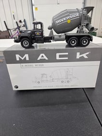 Diecast Toy, Mack R Model Mixer. RIVERSIDE Builders Supply - Concrete. First Gear NIB
