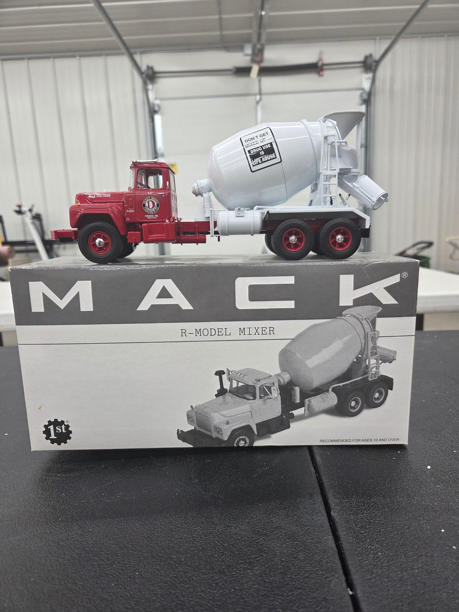 Diecast Toy, Mack R Model Mixer. Ready Mix Concrete Omaha, NE. Don't Get Mixed Up … Drug Use Is (1 of 1)