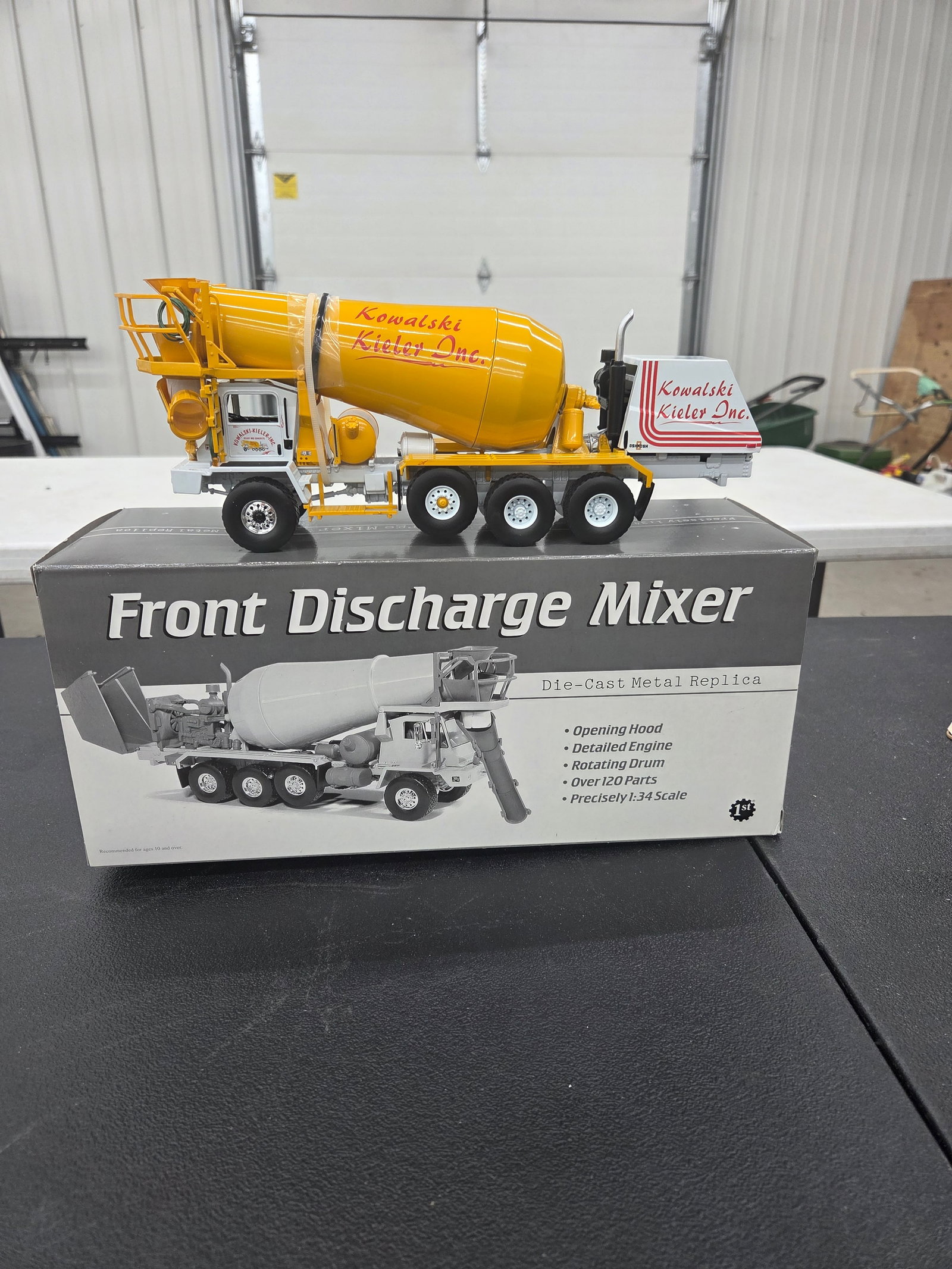 Diecast Toy, Front Discharge Mixer "Kowalski Kieler Inc," NIB: Diecast Toy, Front Discharge Mixer "Kowalski Kieler Inc," NIB