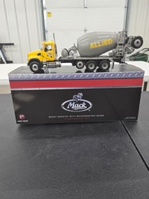 Diecast Toy, First Gear. Mack Granite With BridgeMaster Mixer, "Allied Redi Mix". NIB