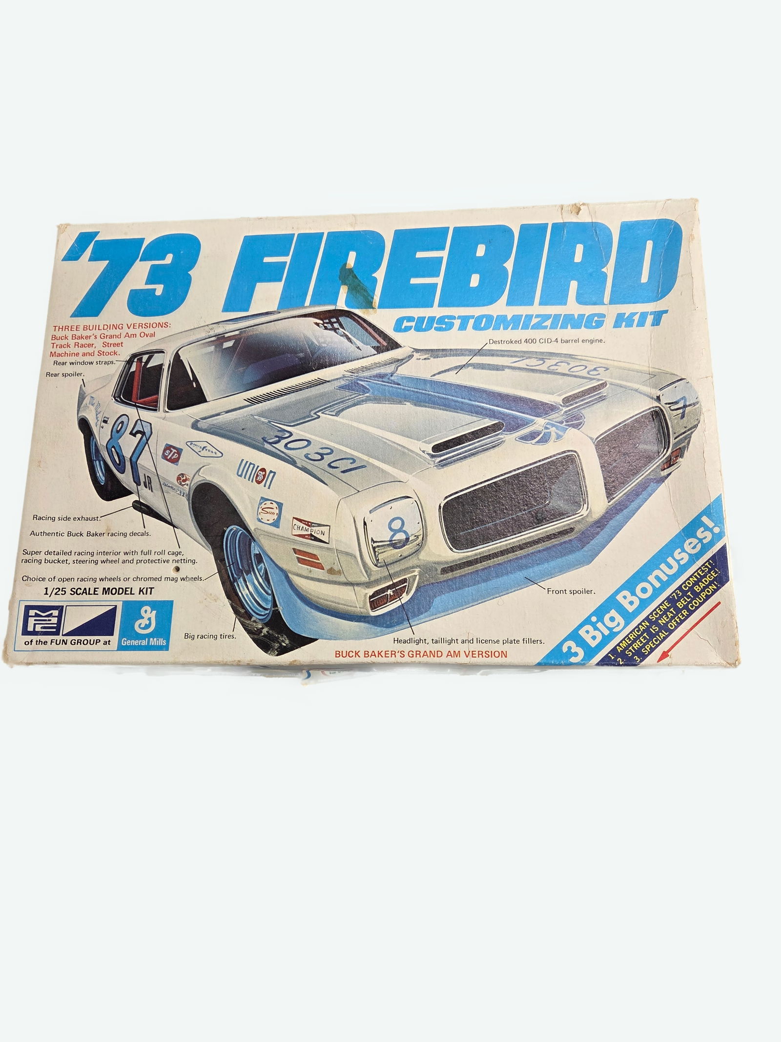 Model car 1/25 scale model - kit.1973 Firebird Customizing - kit. Unassembled NIB (1 of 3)