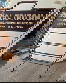 Royal Triton Motor Oil sign