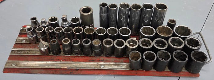 Sockets miscellaneous 12 point deep sockets 12 point standard sockets and 6 point standard sockets,