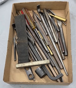 Group of miscellaneous chisels and punches.
