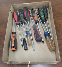 Assortment Philips and Straight Blade Screwdrivers