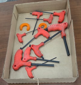 Set of "T" handle Allen Wrenches