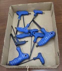 Set of "T" handle Metric Allen Wrenches