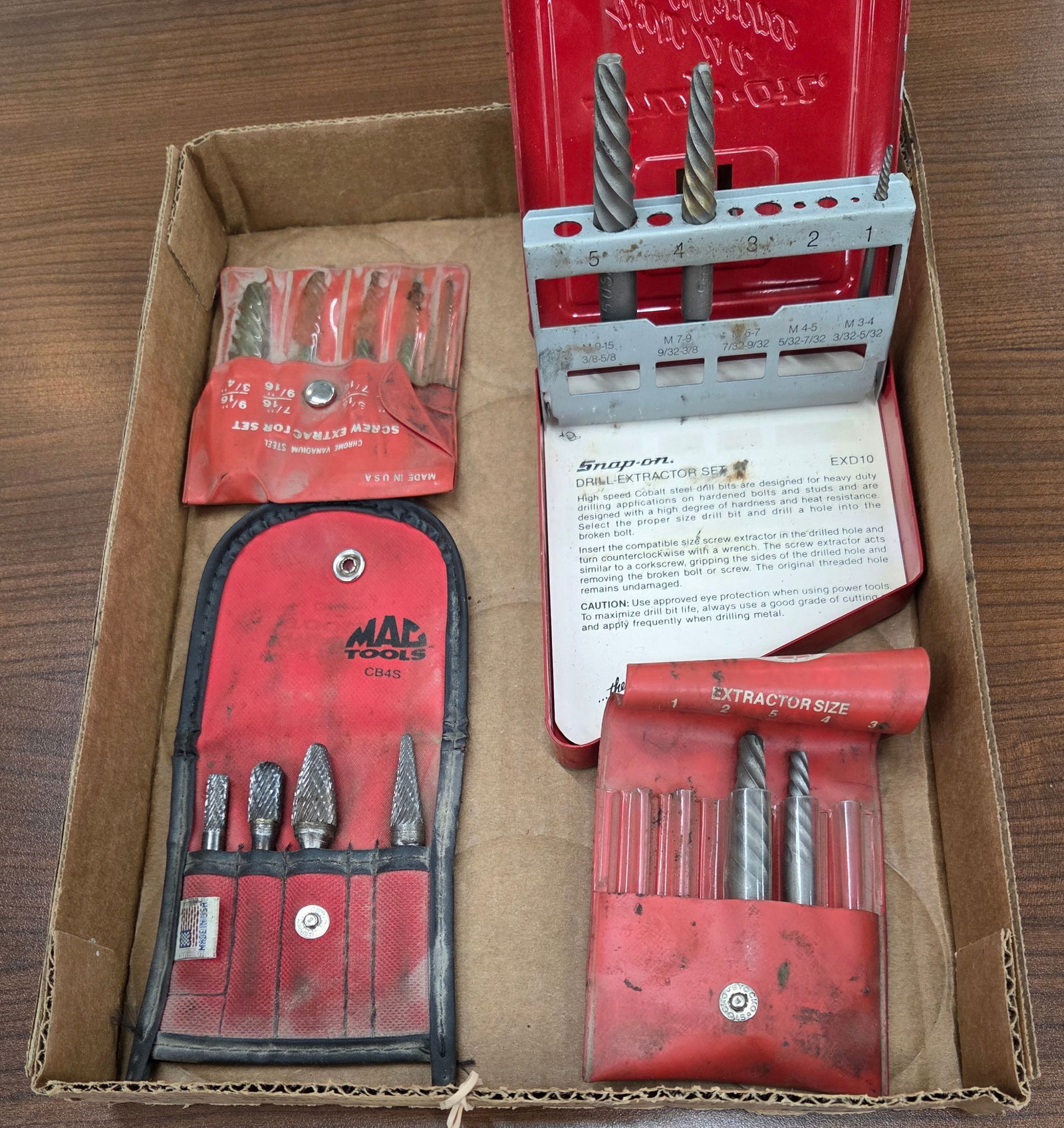 Drill extraction bits and grinding bits (1 of 1)