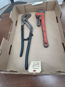 Pipe wrench and large channel locks