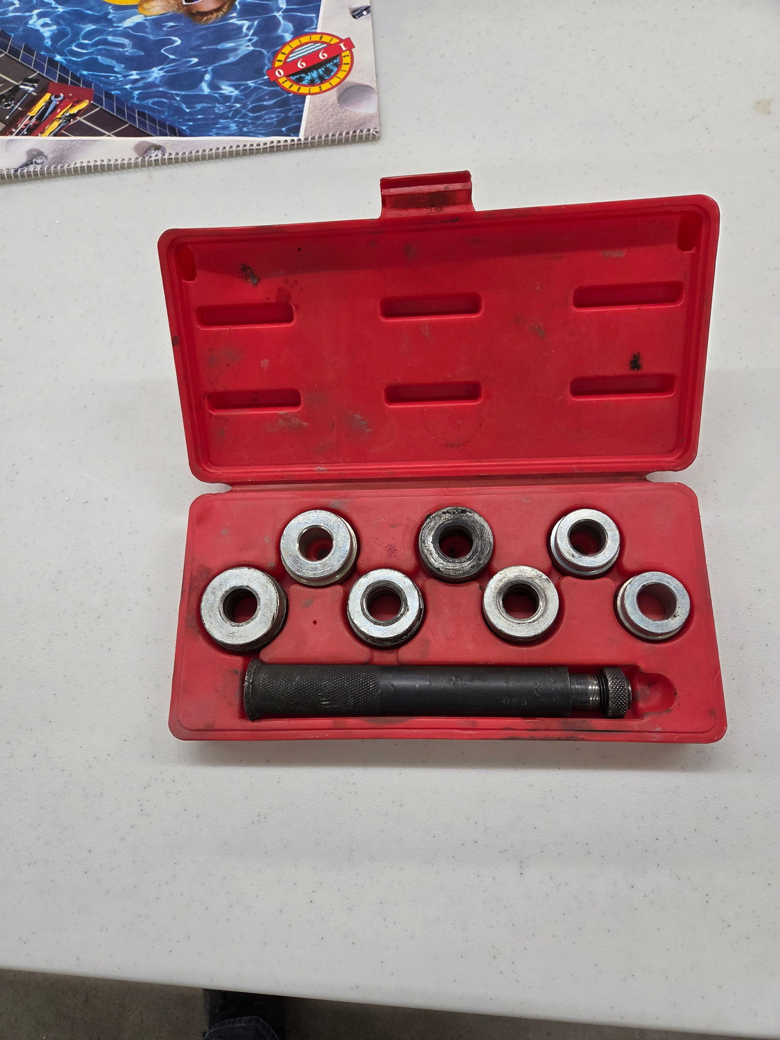 Bushing, bearing and seal driver kit for "Larger Bushings & Bearings".: Bushing, bearing and seal driver kit for "Larger Bushings & Bearings".