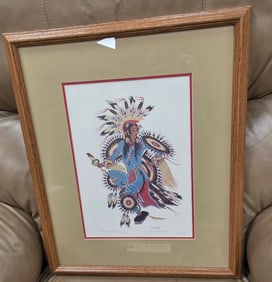 Woody Crumbo, One of a set of six lithos. VG cond.