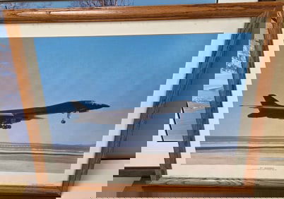 Image of a Rockwell B-1 Lancer a supersonic variable Wing heavy duty bomber used by the United State