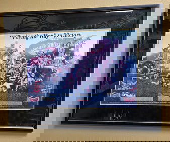 Print "PAVING THE WAY" to VICTORY, Iowa Barnstormers. G cond.