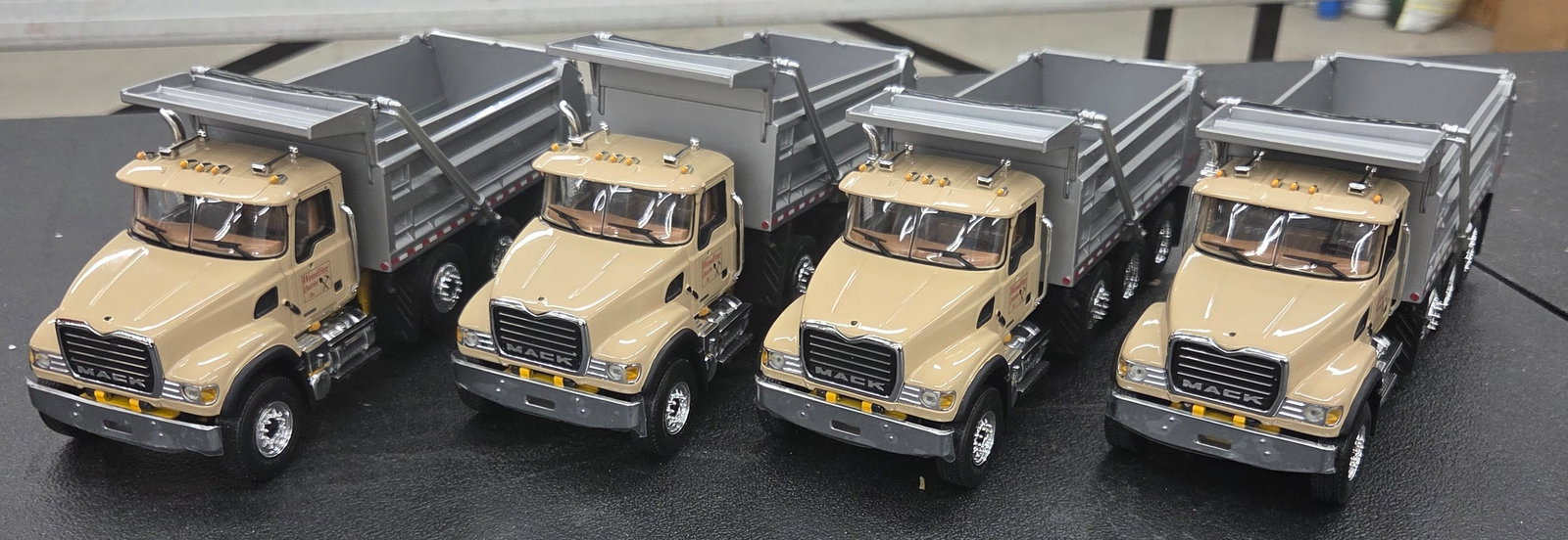 Diecast Toy, Mack Heavy Duty Dump Truck: Diecast Toy, Mack Heavy Duty Dump Truck 4 pcs (Wendling Quarries Inc.) First Gear NIB