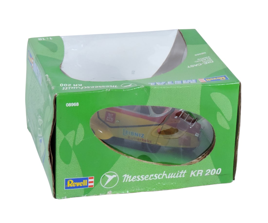 Toy Car, Revell Metal, Messerschmitt KR 200, 08968, Scale 1:18, c.1950's-60's, NIB, H 5 x W 8.25. - 3