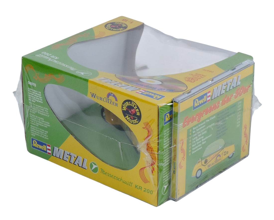 Toy Car, Revell Metal, Messerschmitt KR 200, 08970, Scale 1:18, includes CD 'Evergreens de 50er... - 2