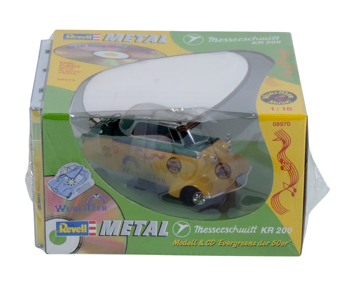 Toy Car, Revell Metal, Messerschmitt KR 200, 08970, Scale 1:18, includes CD 'Evergreens de 50er... - 3