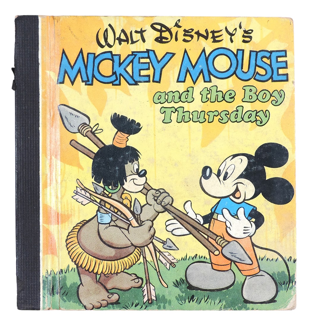 Walt Disney's Mickey Mouse and the Boy Thursday Children's Book, Whitman Publishing Co., Racine...: Walt Disney's Mickey Mouse and the Boy Thursday Children's Book, Whitman Publishing Co., Racine, Wisconsin, Printed in USA, hardcover, c.1948, VG cond, H 5.5 x W 5.25 in. 