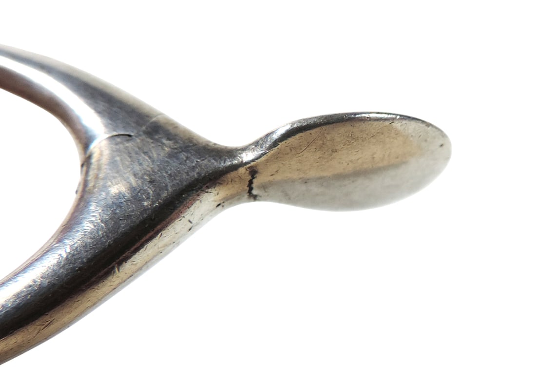 Sterling Silver Antique Wishbone Sugar Tongs, used for serving sugar cubes w/tea/coffee, embossed... - 4