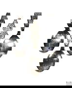 Baby Flatware (3), Silver-Plated, unmarked embossed clown figure, embossed W.M. ROGERS & SONS & e...: Baby Flatware (3), Silver-Plated, unmarked embossed clown figure, embossed W.M. ROGERS & SONS & embossed SHEFFIELD, Exc cond, up to H 4.5 in.